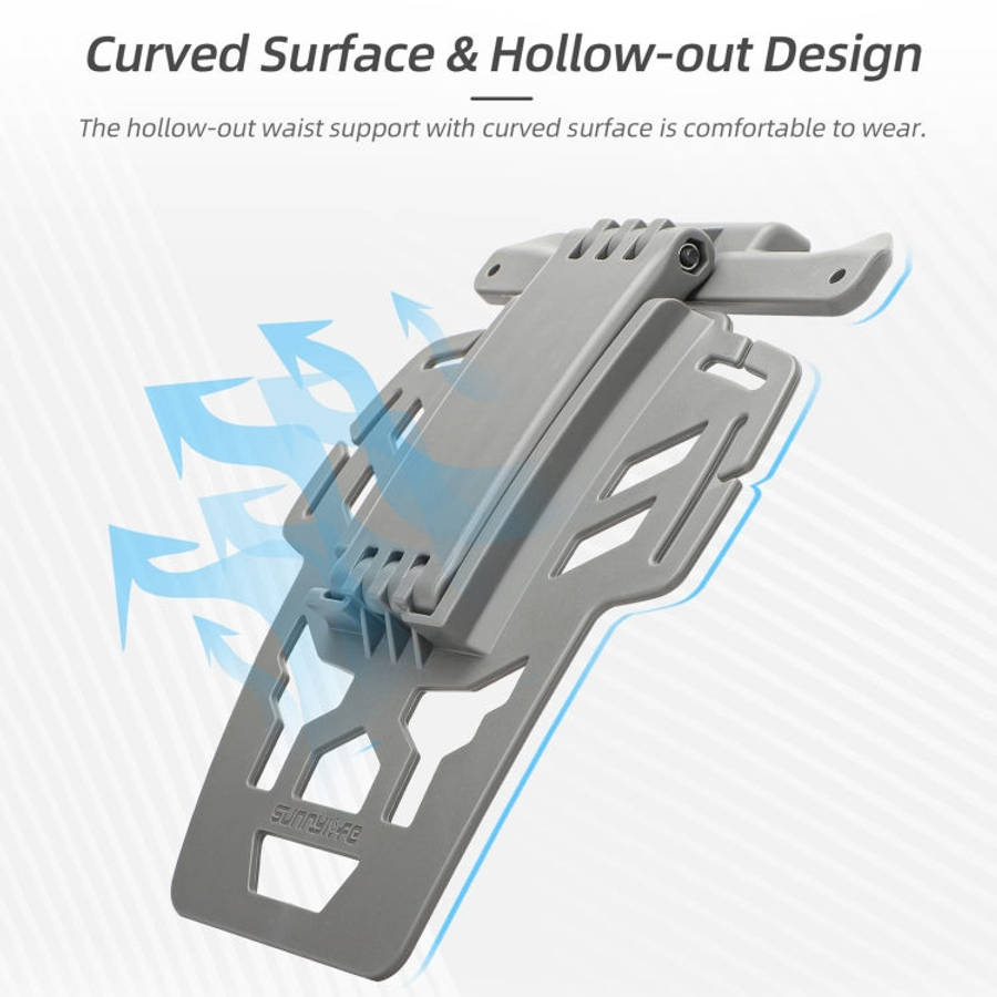 For DJI RC Pro Sunnylife Remote Control Waist Support Bracket Chest Strap(Grey)