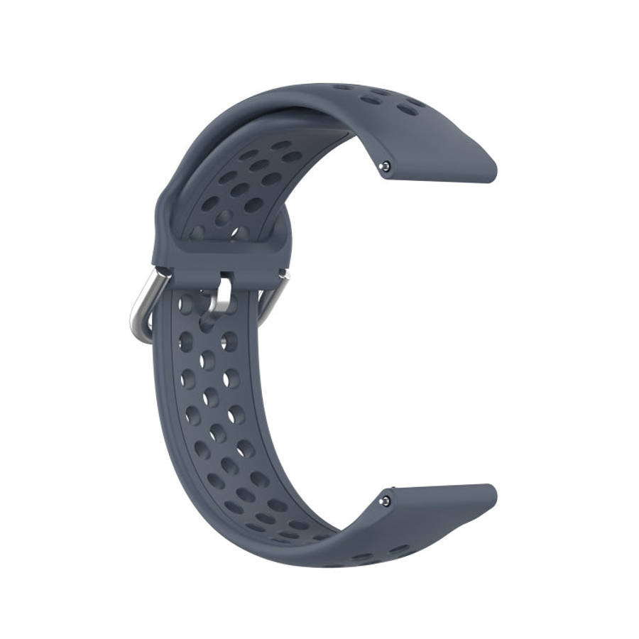 For Galaxy Watch 3 45mm Silicone Solid Color Watch Band, Size: Free Size 22mm(Gray)