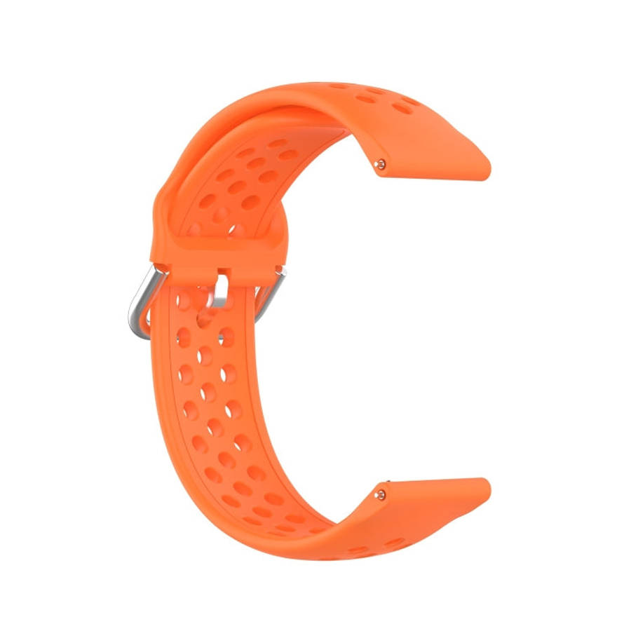 For Galaxy Watch 3 45mm Silicone Solid Color Watch Band, Size: Free Size 22mm(Orange)