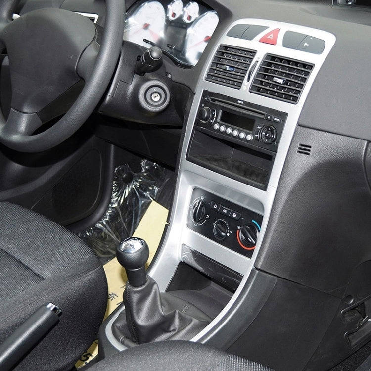 For Peugeot 207 / 307 / CC30 Car 5 Speed Gear Lever Hand Ball Leather Gear Shift Knob with Dustpr...