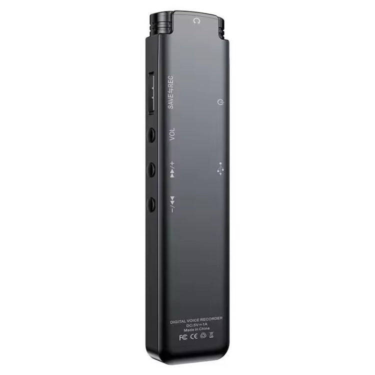 H22 Smart Color Screen Noise Reduction Voice Recorder, Capacity:64GB(Black)