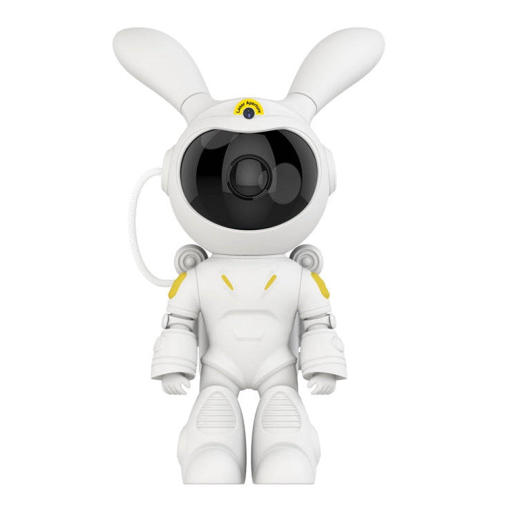 G001 Space Rabbit Starry Sky Projection Lamp Bedroom Laser Atmosphere Light(White)