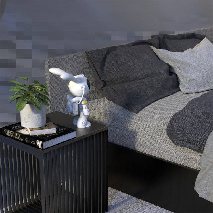G001 Space Rabbit Starry Sky Projection Lamp Bedroom Laser Atmosphere Light(White)