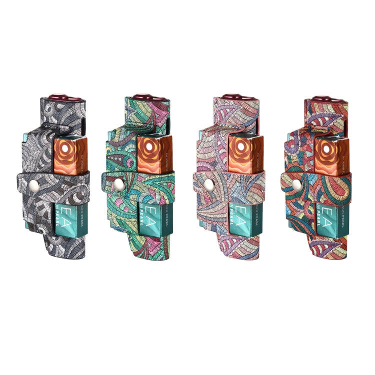 For IQOS ILUMA i ONE Electronic Cigarette Cashew Flower Portable PU Storage Bag(Red)