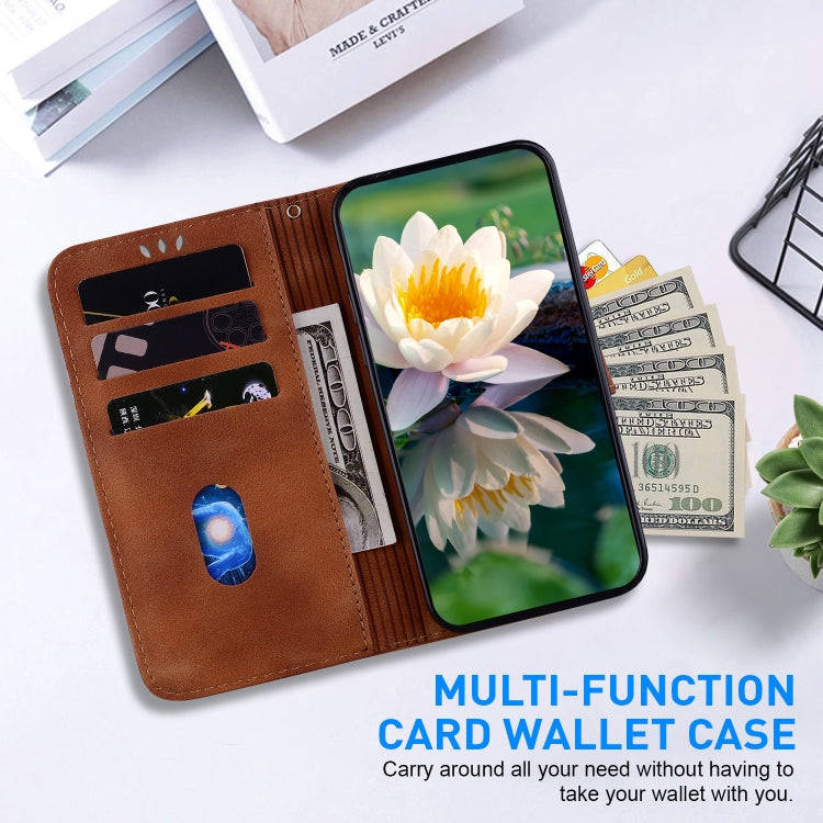 For Huawei nova 12 Pro / nova 12 Ultra Lotus Embossed Leather Phone Case(Brown)
