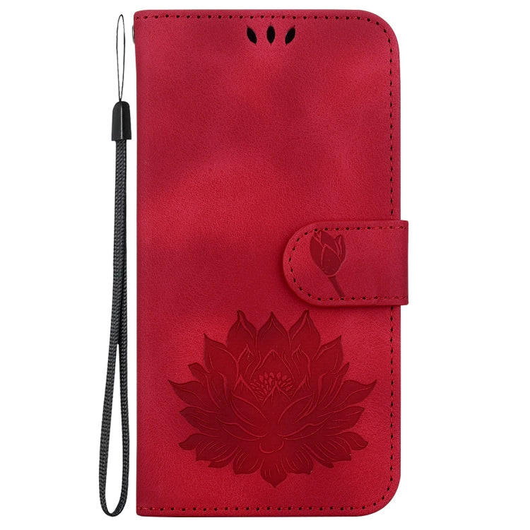 For Huawei nova 12 Pro / nova 12 Ultra Lotus Embossed Leather Phone Case(Red)