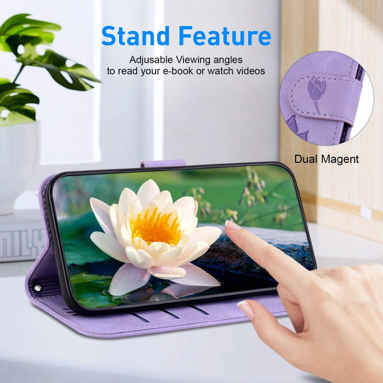 For Huawei nova 12 Pro / nova 12 Ultra Lotus Embossed Leather Phone Case(Purple)