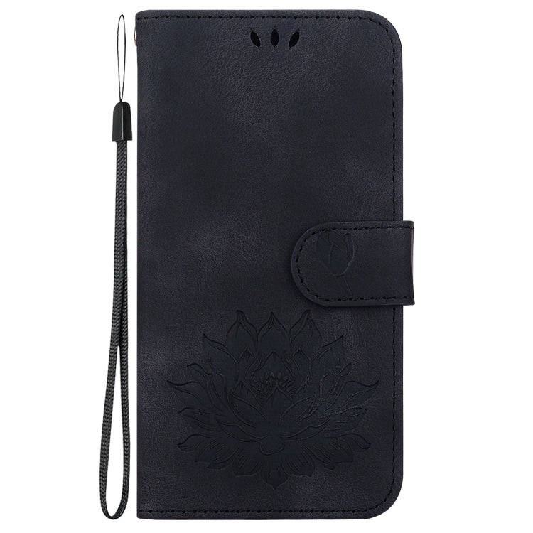 For Huawei nova 12 Pro / nova 12 Ultra Lotus Embossed Leather Phone Case(Black)