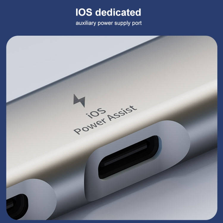 5 in 2 Multi-function HUB Adapter, Interface:USB-C / Type-C + USB-A(Silver)