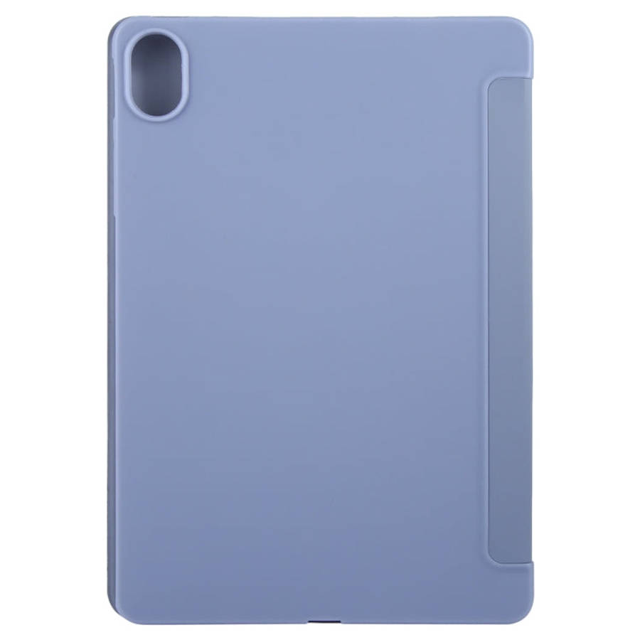 For Huawei MatePad 11.5 S GEBEI 3-folding Holder Shockproof Flip Leather Tablet Case(Purple)