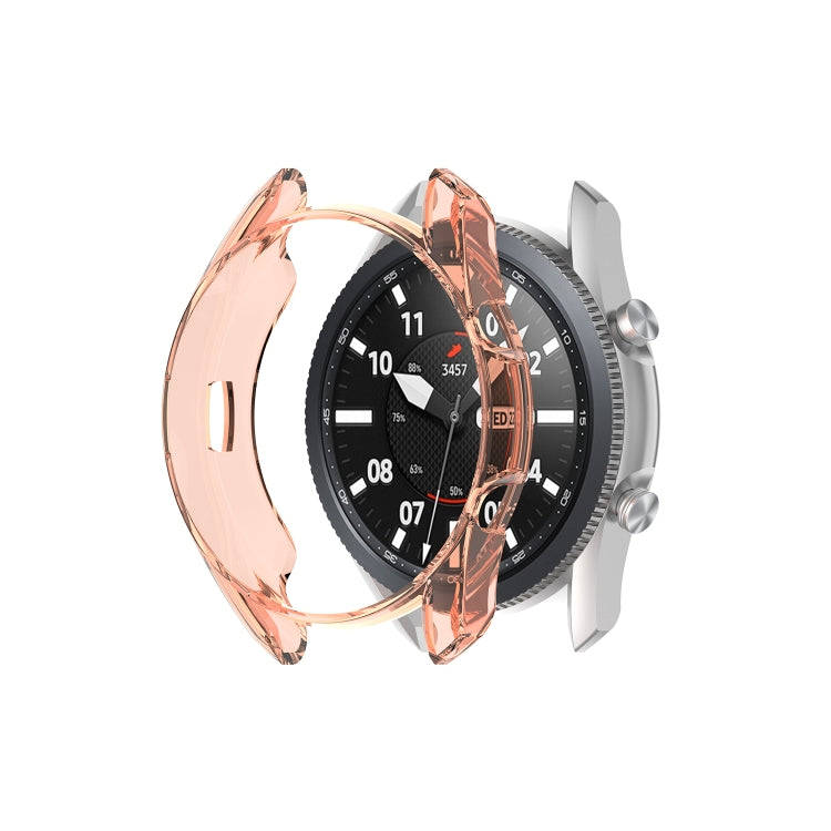 For Samsung Galaxy Watch 3 41mm Transparent TPU Watch Case(Orange)