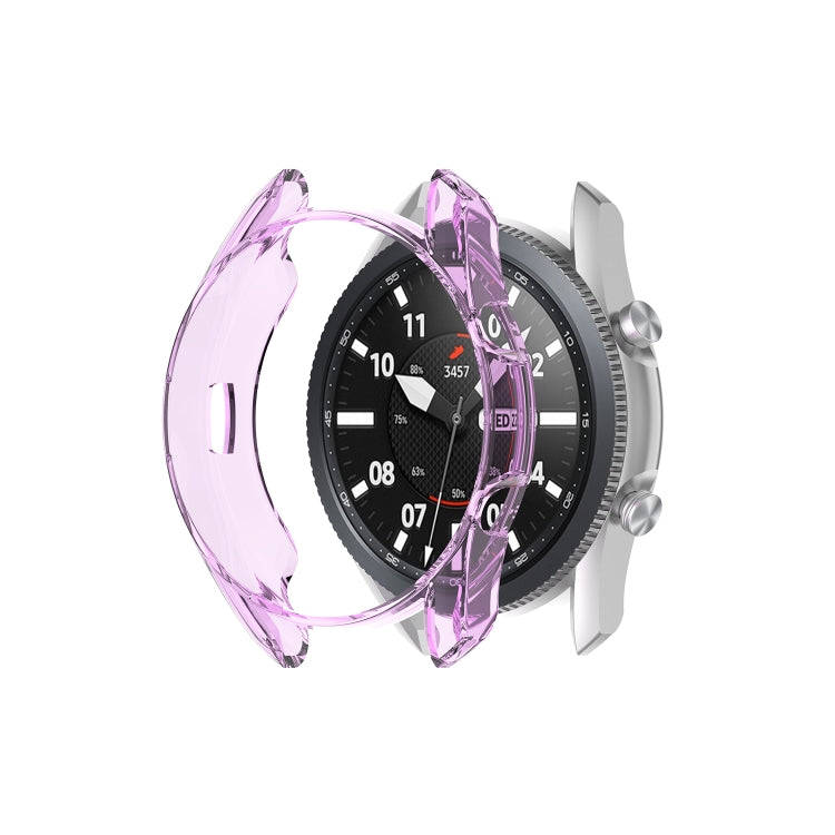 For Samsung Galaxy Watch 3 41mm Transparent TPU Watch Case(Purple)