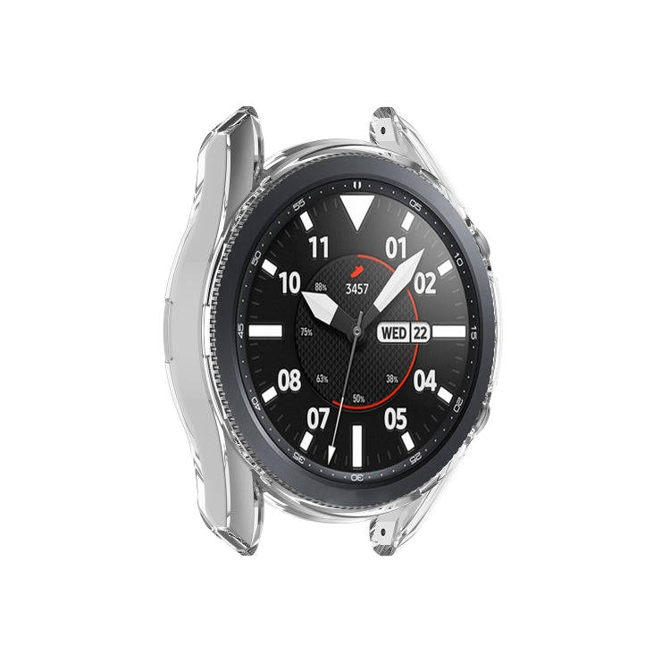 For Samsung Galaxy Watch 3 45mm Transparent TPU Watch Protective Case(White)
