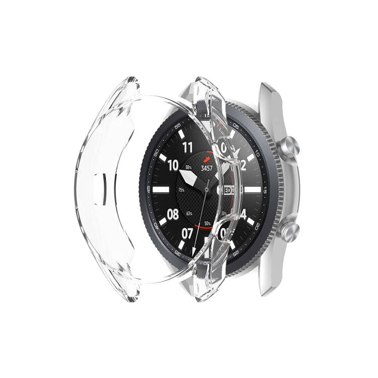 For Samsung Galaxy Watch 3 45mm Transparent TPU Watch Protective Case(White)