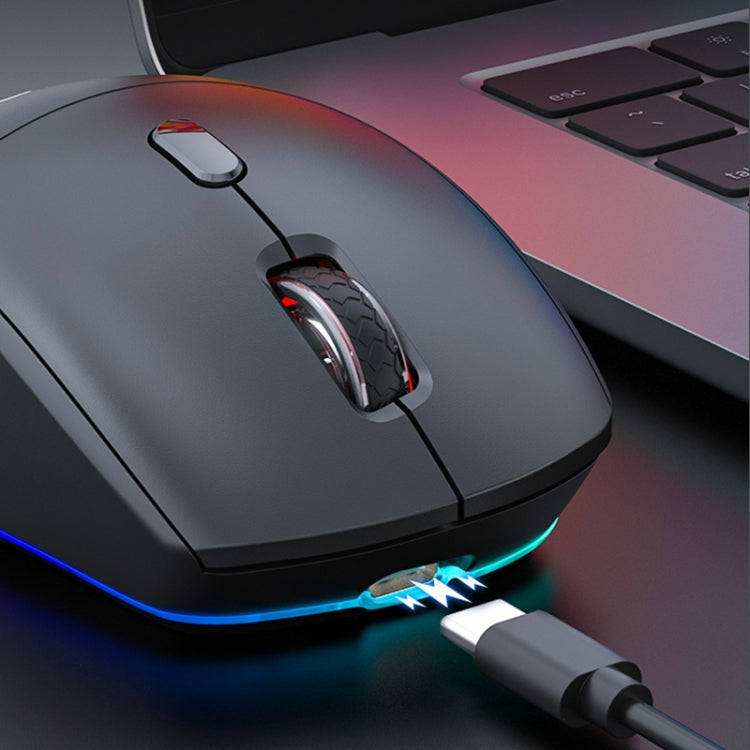 iMICE G905 Bluetooth Dual Mode 6-Key Silent Wireless Gaming Mouse(Black)