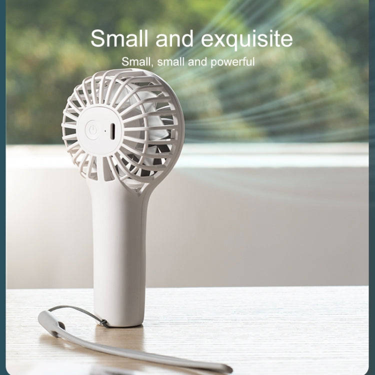 N605 Handheld Type-C Charging Portable Small Fan(White)
