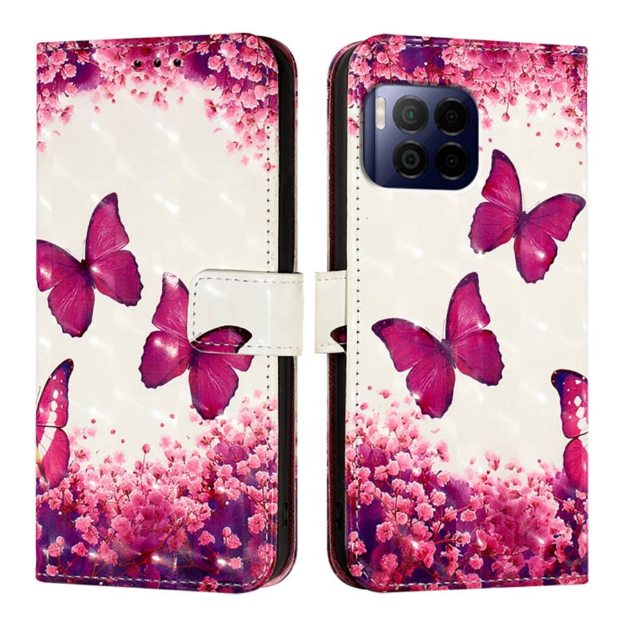 For T-Mobile REVVL 7 Pro 3D Painting Horizontal Flip Leather Phone Case(Rose Butterfly)