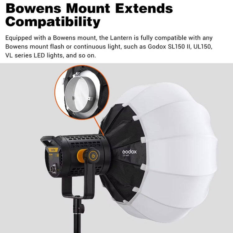 Godox Folding Lantern Softbox Bowens Mount Softbox, Model:CS-50D