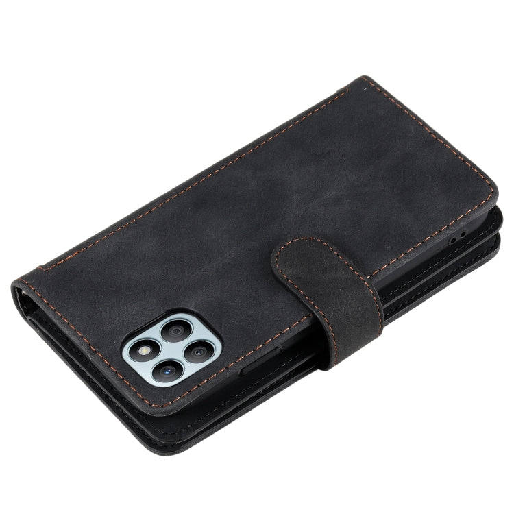 For Honor X6b 4G Global Nine Card Zipper Bag Leather Phone Case with Lanyard(Black)