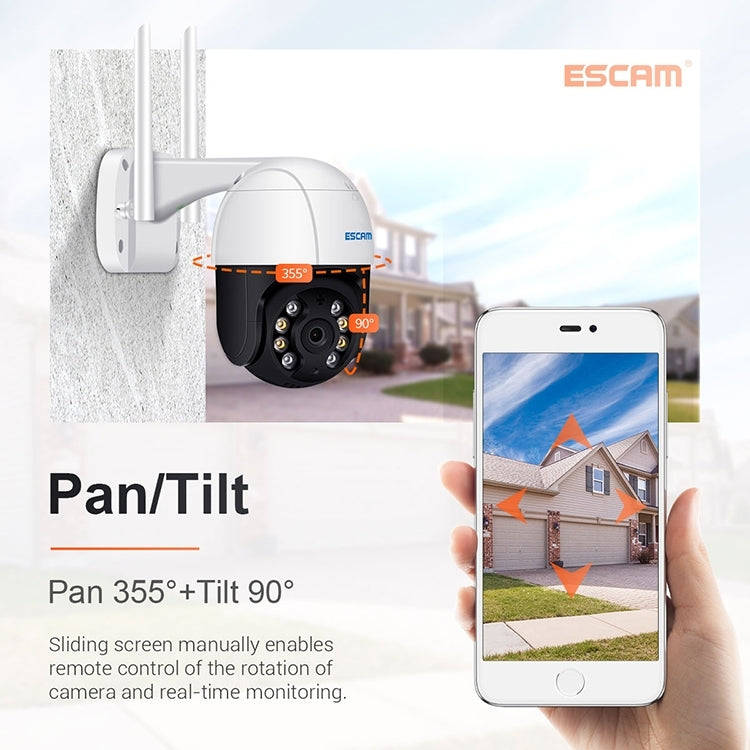 ESCAM QF518 5MP Smart WiFi IP Camera, Support AI Humanoid Detection / Auto Tracking / Dual Light ...