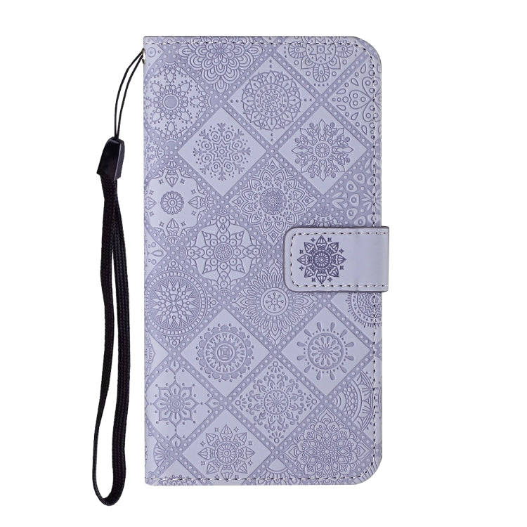 For Honor 200 Ethnic Style Embossed Pattern Leather Phone Case(Purple)