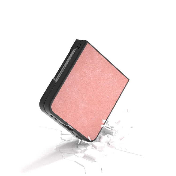 For Huawei nova Flip PU Leather Black Edge Phone Case(Pink)