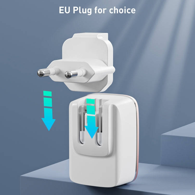 LDNIO A1204Q QC3.0 18W USB Fast Charger with 1m USB to USB-C / Type-C Cable, Plug Type:UK Plug(Wh...