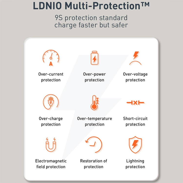 LDNIO Q229 QC3.0 / PD20W USB + Type-C Fast Charger with 1m USB to Micro USB Cable, Plug Type:UK P...