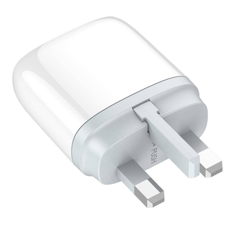 LDNIO Q229 QC3.0 / PD20W USB + Type-C Fast Charger with 1m Type-C to Type-C Cable, Plug Type:UK P...