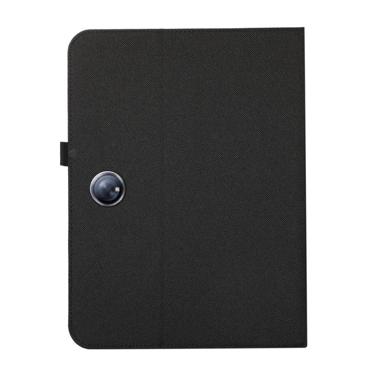 For OnePlus Pad Pro 12.1 Fabric Texture Horizontal Flip Leather Tablet Case(Black)