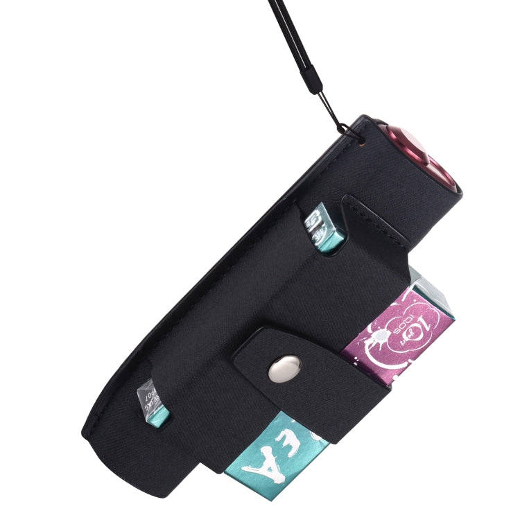 For IQOS ILUMA i ONE Electronic Cigarette Three-star Pattern Portable PU Storage Bag(Black)