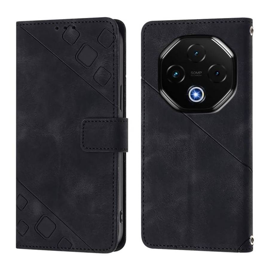 For Umidigi G100 Pro Skin-feel Embossed Leather Phone Case(Black)