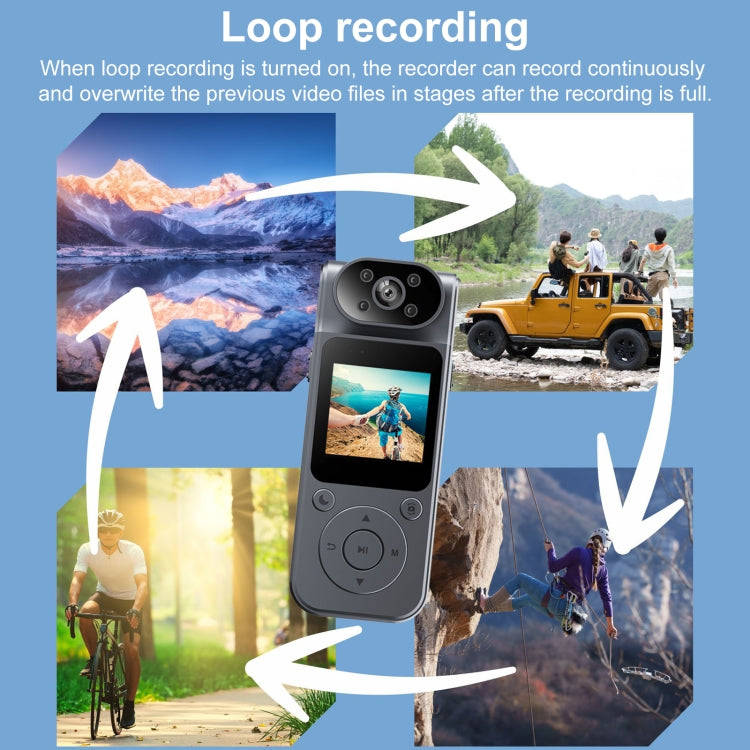 L19 180 Degree Rotation 4K High-definition Travel Recorder, Ordinary