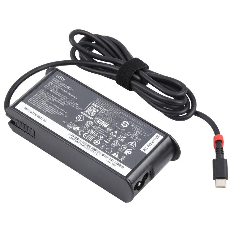 95W 20V 4.75A USB Type-C Plug Laptop Notebook Power Adapter For Lenovo, Plug:US Plug