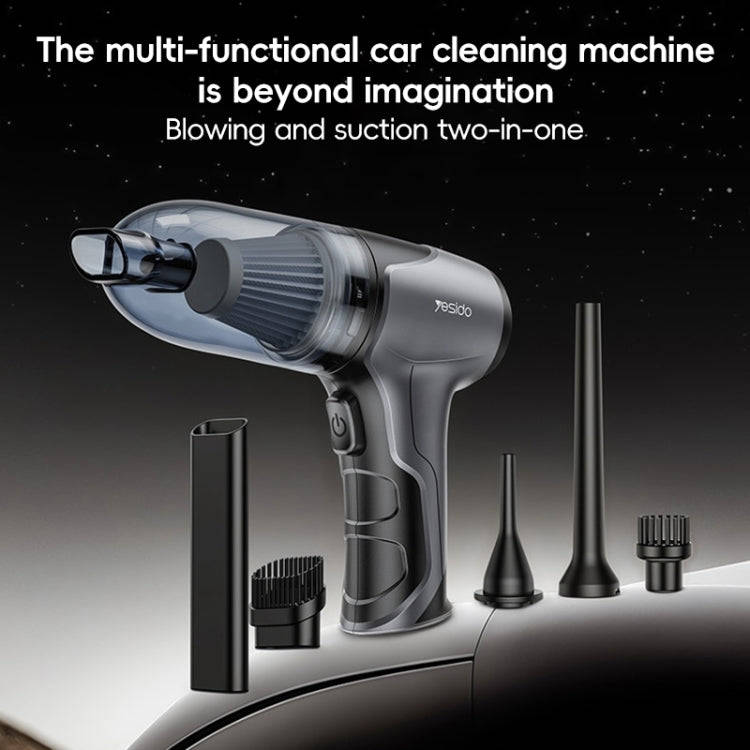Yesido VC08 Brushless Motor Car Blowing and Suction Dual-Purpose Vacuum Cleaner(Black)