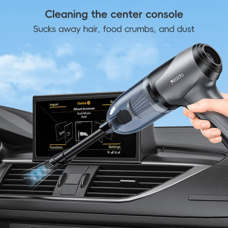 Yesido VC08 Brushless Motor Car Blowing and Suction Dual-Purpose Vacuum Cleaner(Black)