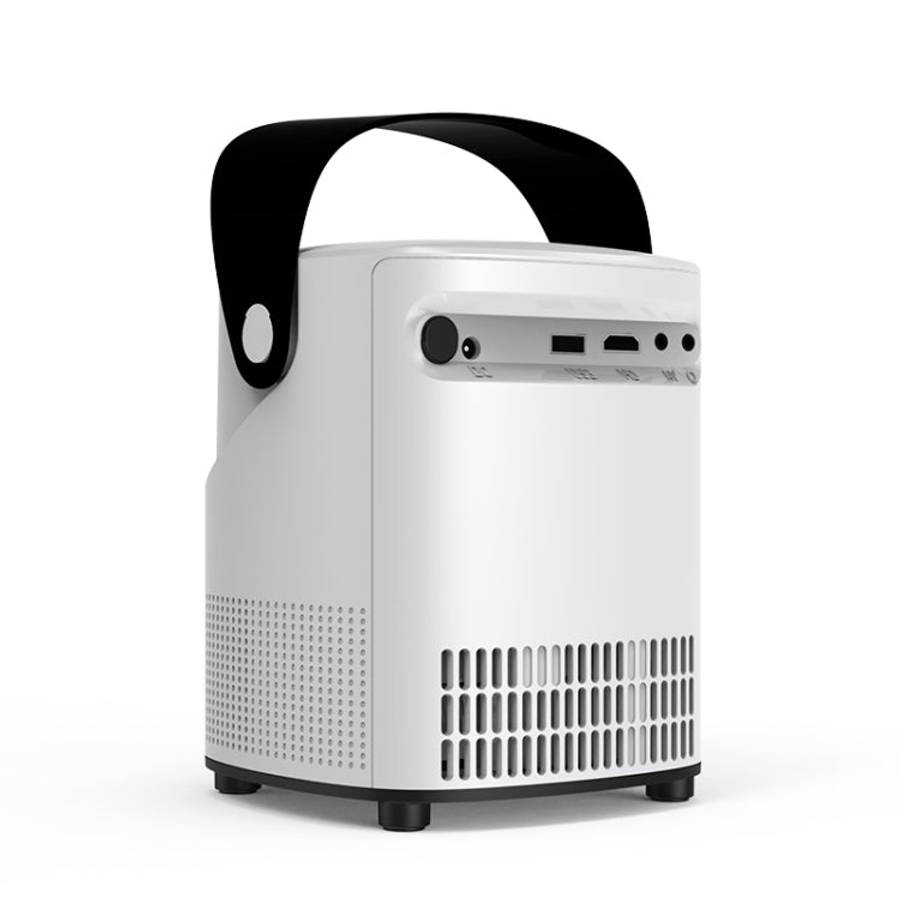T-2 1920 x 1080P 240ANSI HiSilicon 352 Android 9.0 Portable Projector, EU Plug(White)