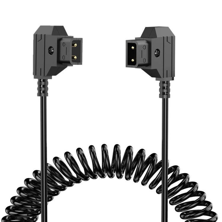 D-Tap Male to D-Tap Male Anton Bauer V-mount Camera Coiled Adapter Extension Cable, Length: 1.5m(...