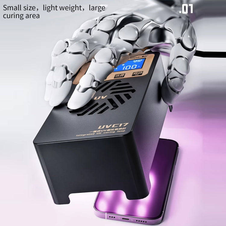 Qianli UVC17 7 inch Integrated UV Curing Lamp with Timing Function, Plug:EU Plug