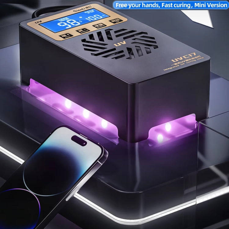 Qianli UVC17 7 inch Integrated UV Curing Lamp with Timing Function, Plug:EU Plug