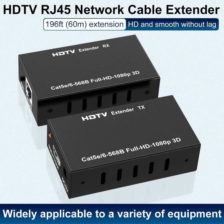 60m HDTV RJ45 Network Cable Extender, Plug:EU Plug
