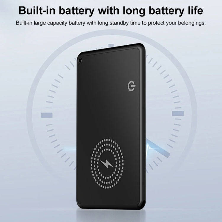 F5 Ultra-thin Card Type Location Tracker Anti-lost Device(Black)