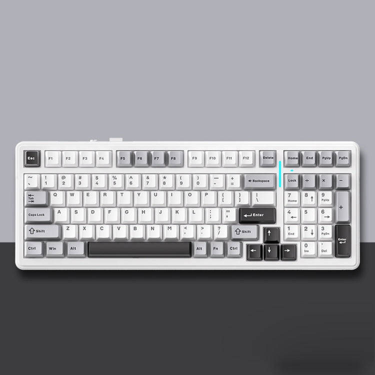 AULA F99 99 Keys Wired/2.4G/Bluetooth Three Model Customized RGB Mechanical Keyboard(Dark Night K...