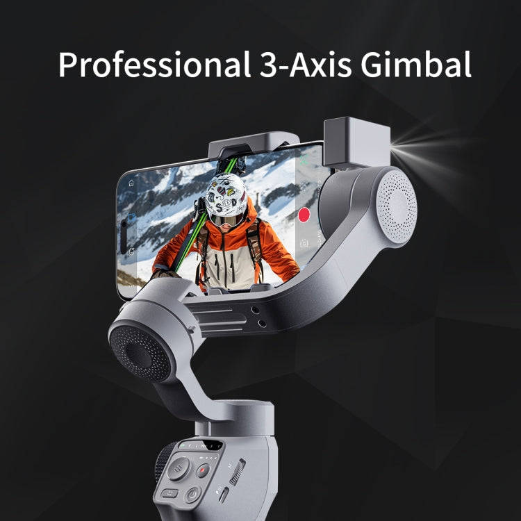 FUNSNAP Capture 5 Professional 3-Axis Handheld Gimbal Phone Live Stabilizer, Combo Version(Grey)
