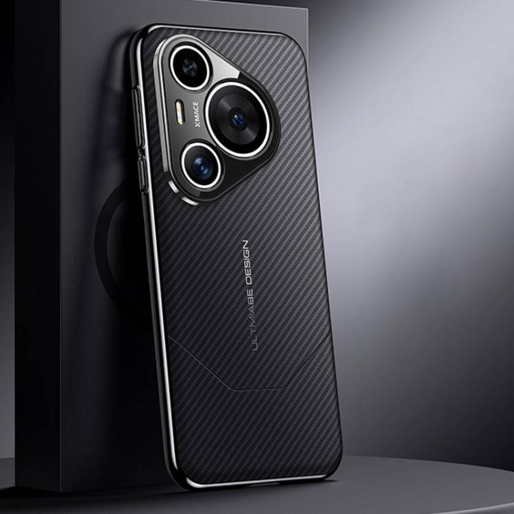 For Huawei Pura 70 Pro / 70 Pro+ Premium Carbon Fiber Imitation Ultimate Design Phone Case(Black)