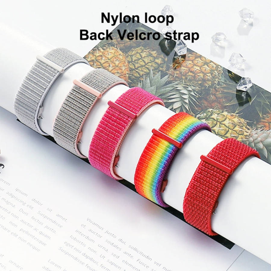 For Samsung Galaxy Watch 42mm Nylon Braided Watch Band(Light Yellow)