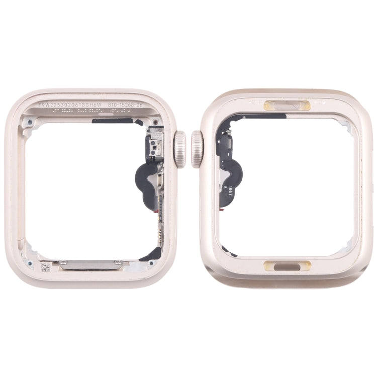 For Apple Watch SE 2022 44MM LTE Aluminium Alloy Middle Frame Bezel Plate with Crown Spin Axis Fl...
