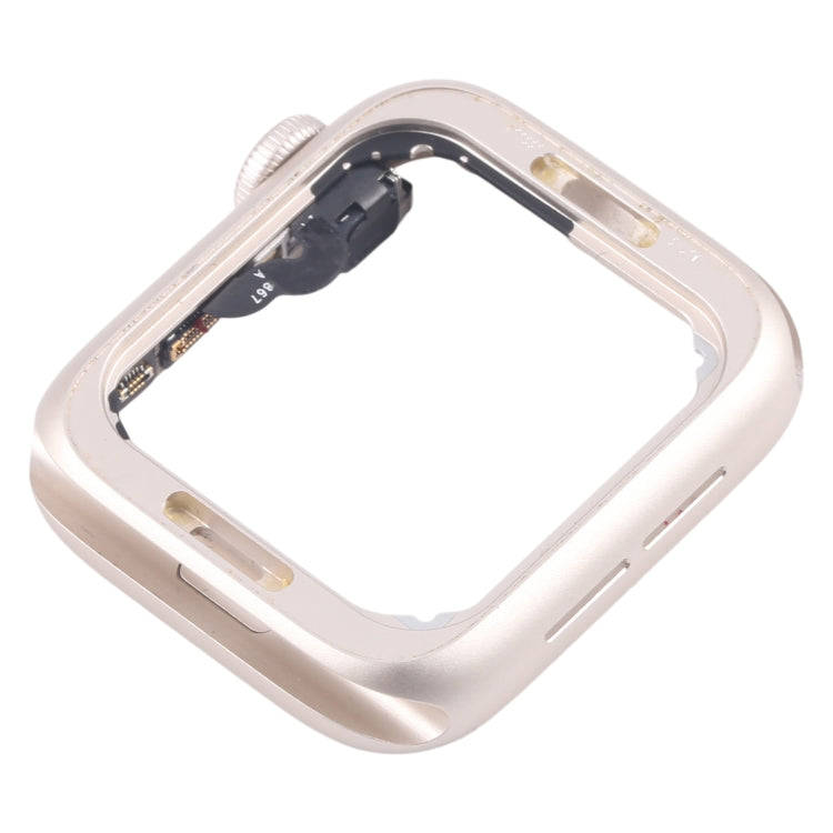 For Apple Watch SE 2022 44MM LTE Aluminium Alloy Middle Frame Bezel Plate with Crown Spin Axis Fl...