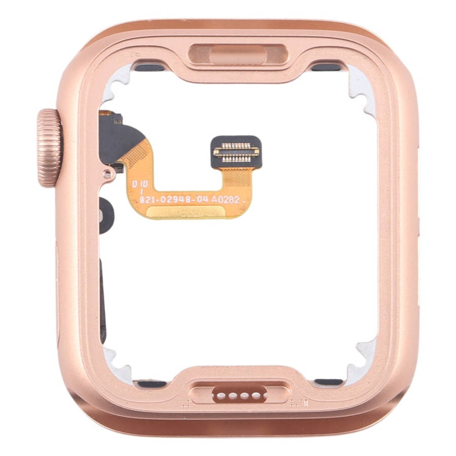 For Apple Watch Series 6 44MM LTE Aluminium Alloy Middle Frame Bezel Plate with Crown Spin Axis F...