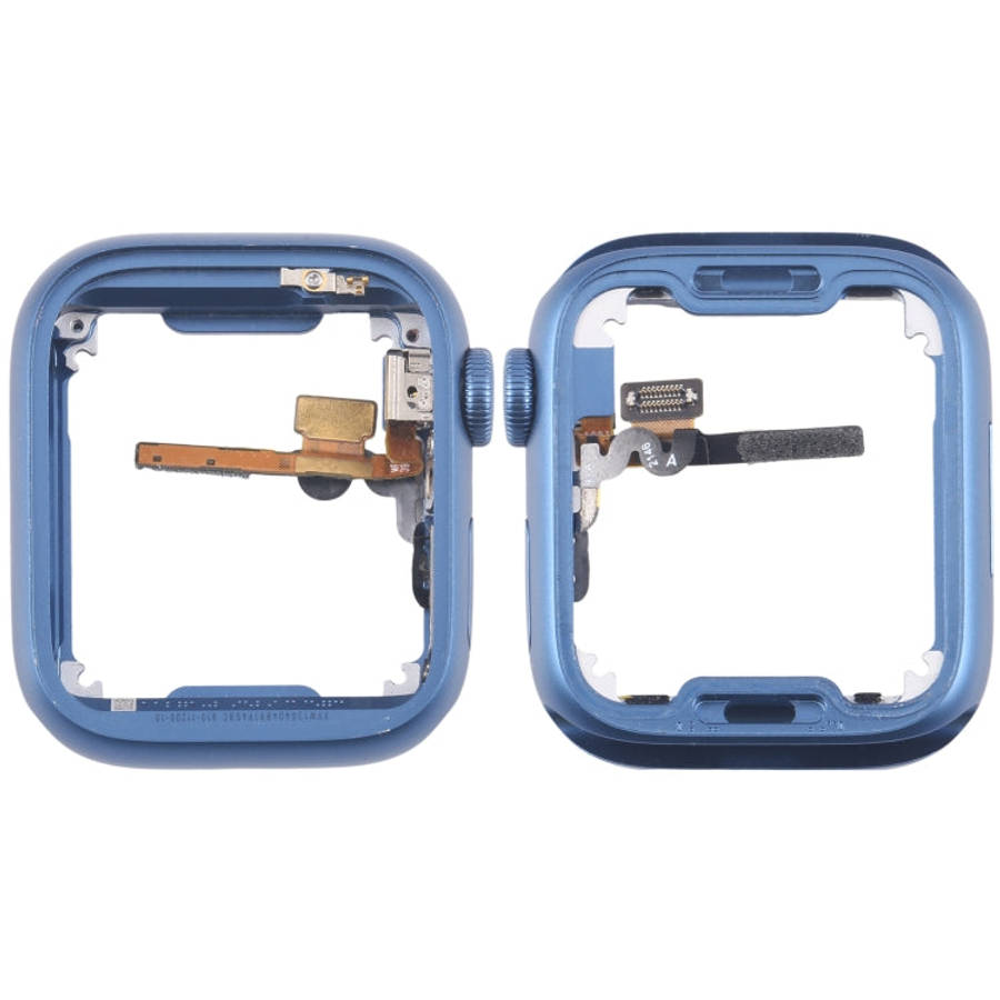 For Apple Watch Series 7 41MM GPS Aluminium Alloy Middle Frame Bezel Plate with Crown Spin Axis F...